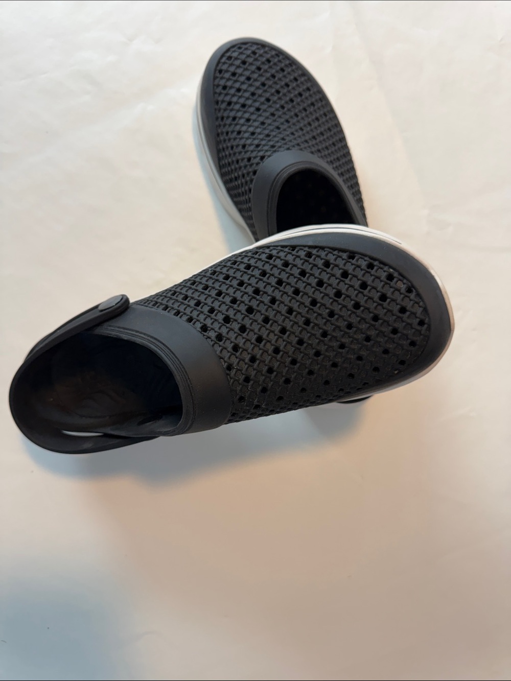 Skechers Black Slip-On Breathable Clogs